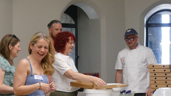 Our first pizza class at Lancaster Castle